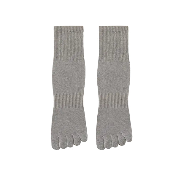 Pair of gray five-finger socks 