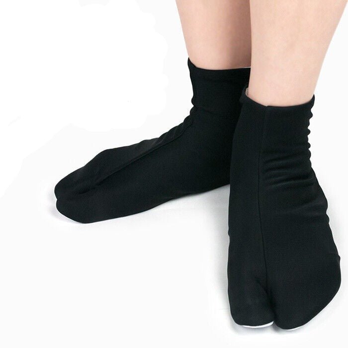Black Traditional Indoor Tabi 