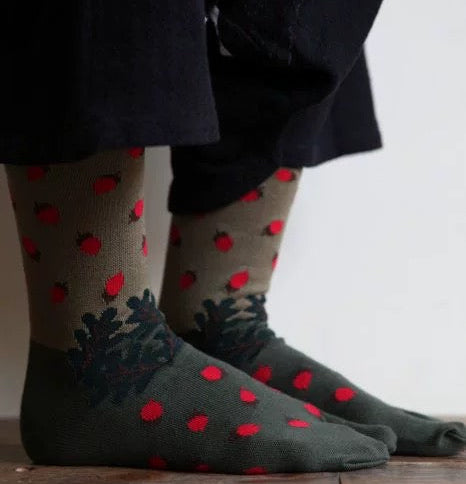 Japanese Tabi Socks 【Strawberry】
