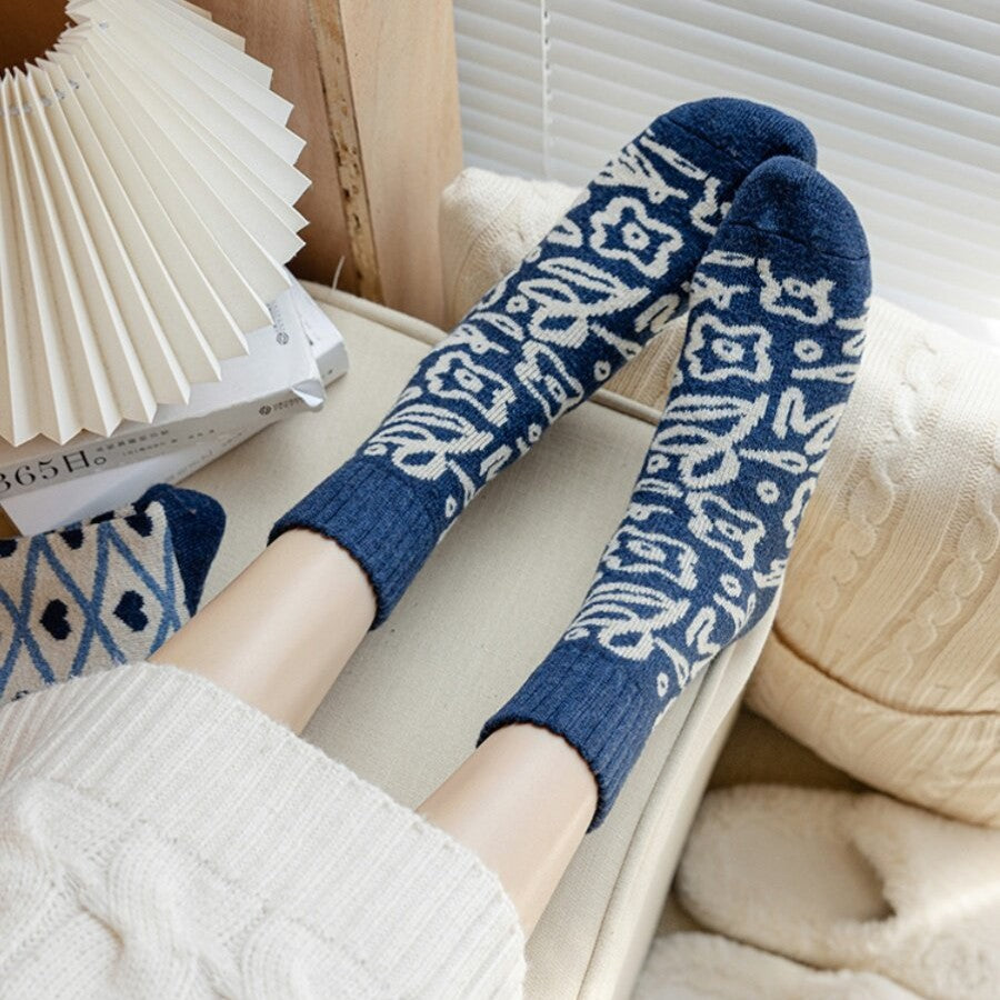 Women Nordic Winter Thermal Wool Socks