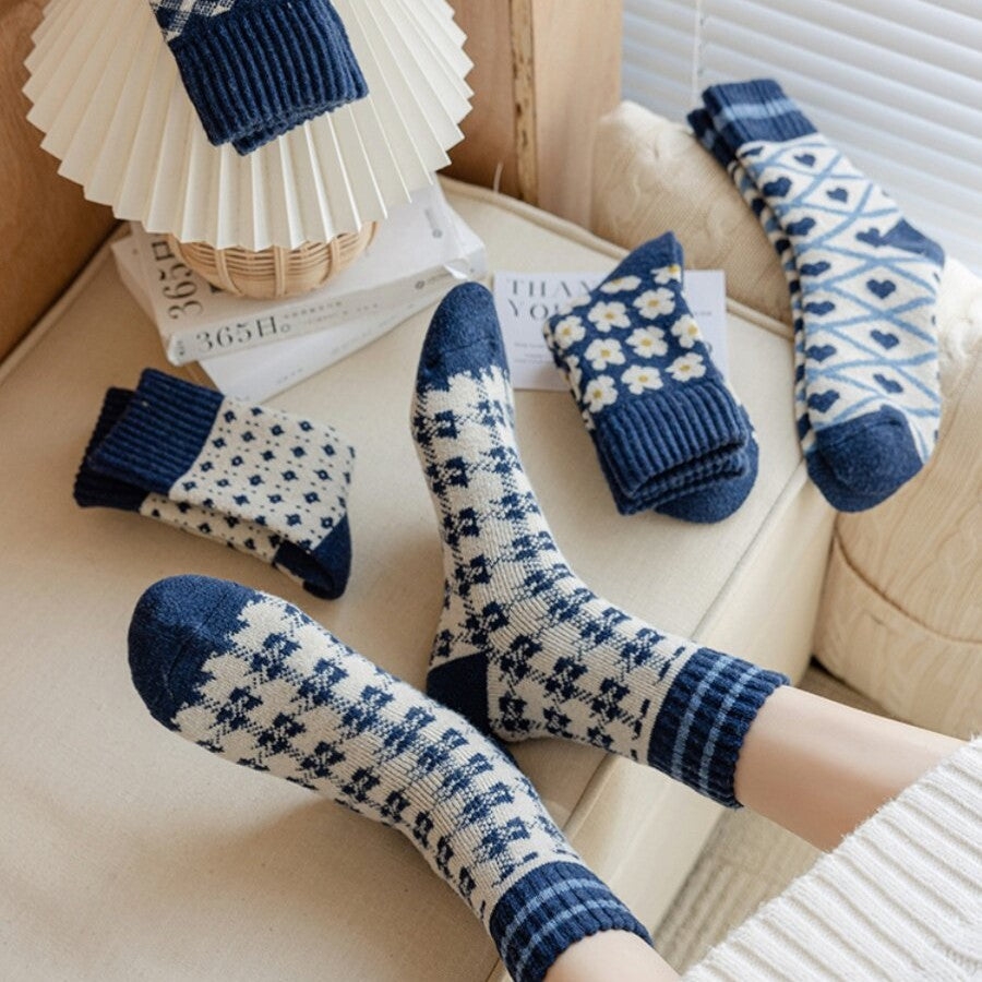 Women Nordic Winter Thermal Wool Socks